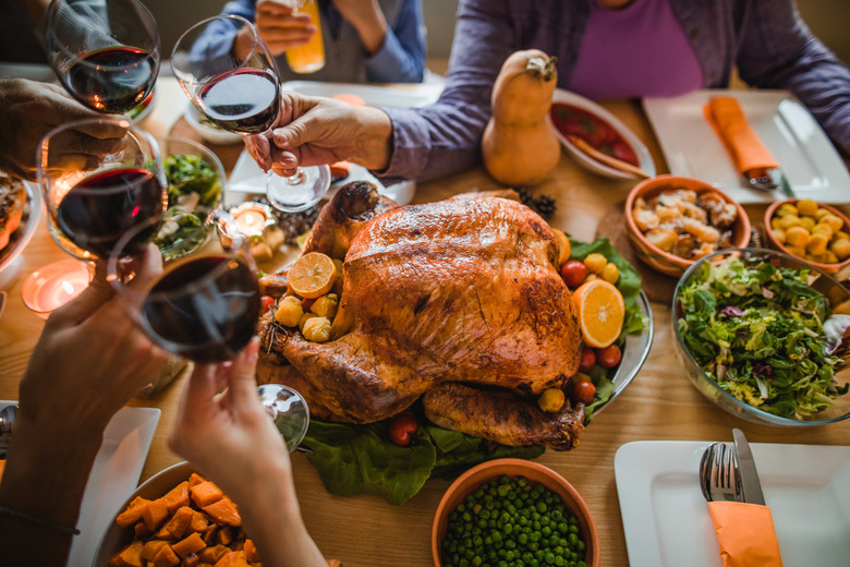 Cheers to this great Thanksgiving dinner!