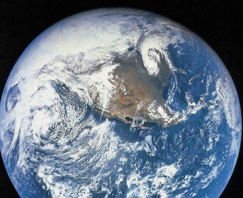 planet earth viewed from space