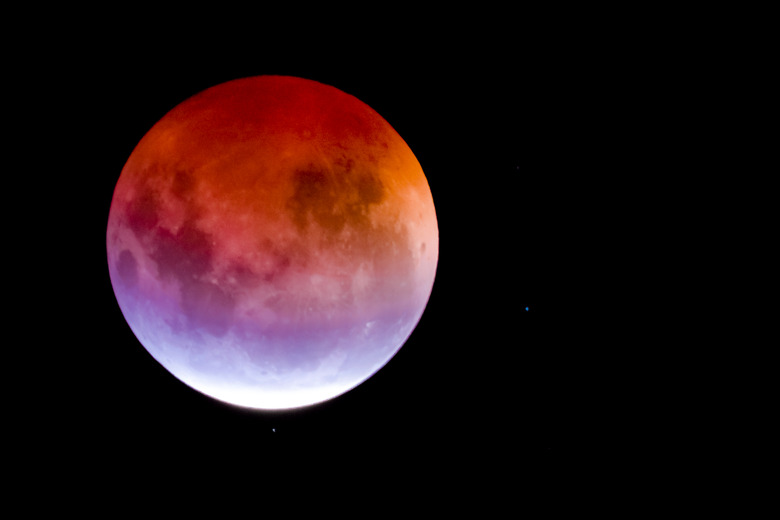 Scenic View Of Full Moon During Lunar Eclipse