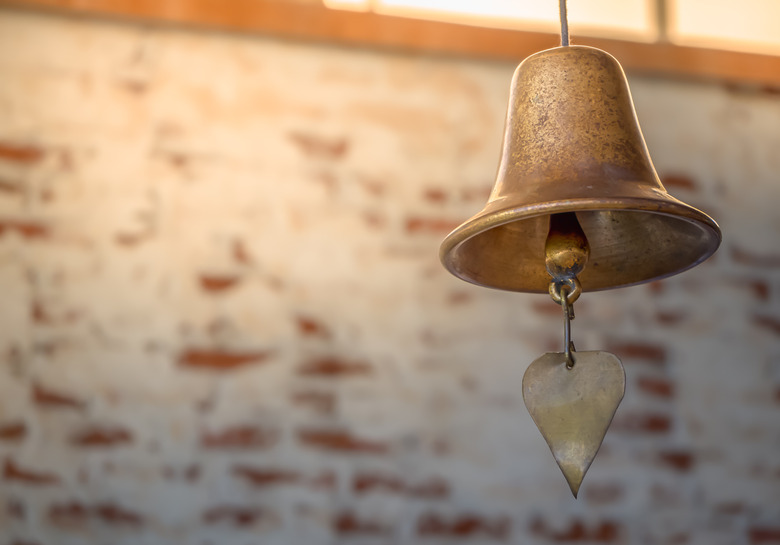 Antique copper bell - effects of copper oxidation