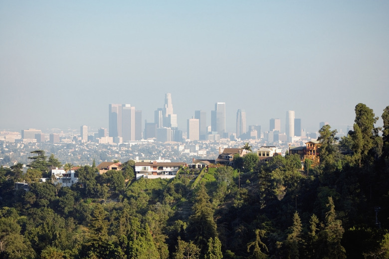 Panoramic view of Los Angeles, Los Angeles, California, USA