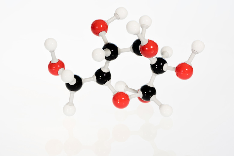 Chemistry model for glucose atom