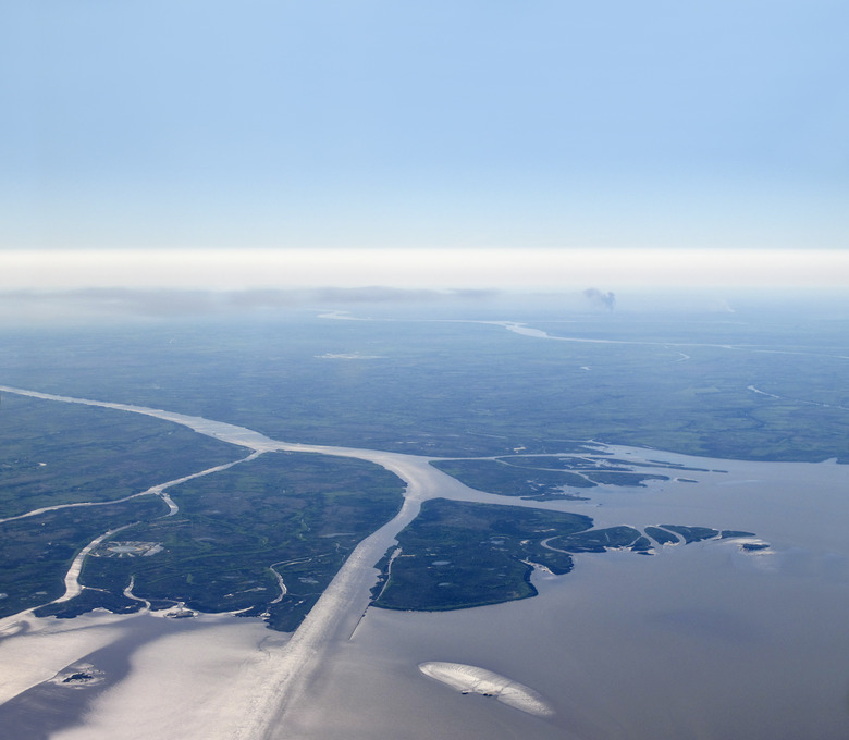 Aerial view of Rio de la Plata