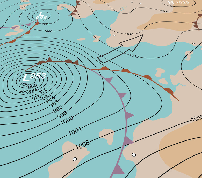 Storm depression chart