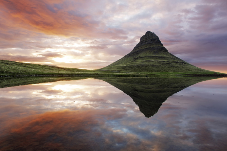 Beautiful Iceland mountain landscape