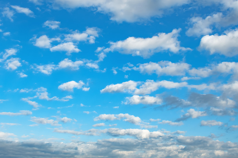 blue sky with white cloud landscape background