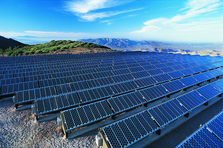 Solar Power Panels, Mt. Laguna, California, USA