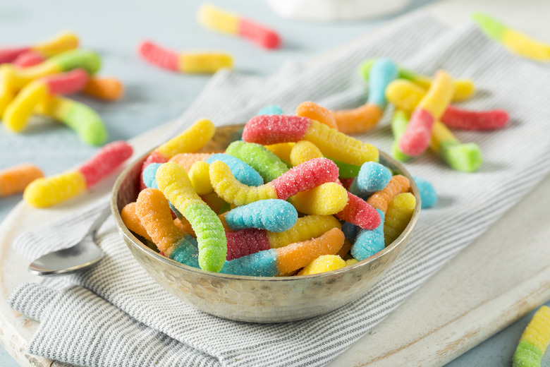 Sweet Sour Neon Gummy Worms