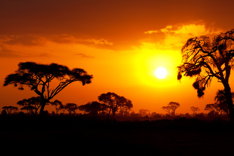 Typical african sunset