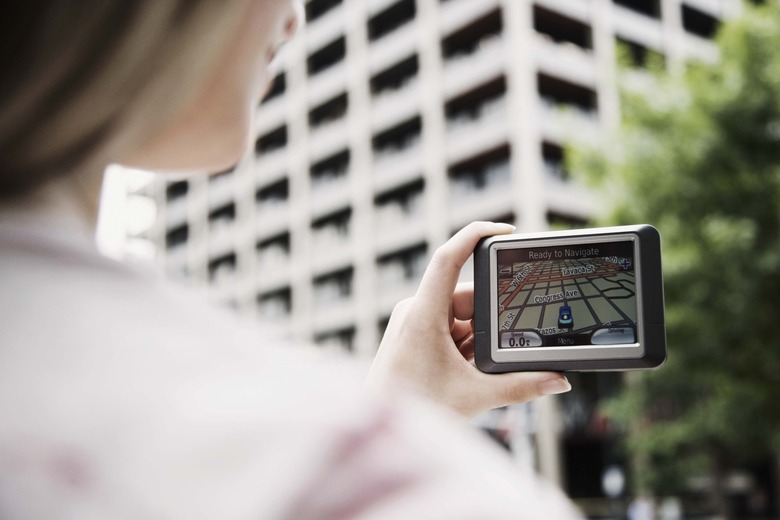 Woman with GPS