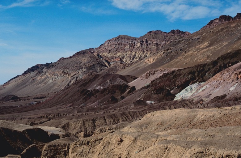 Rugged mountainside, Death Valley, California, USA