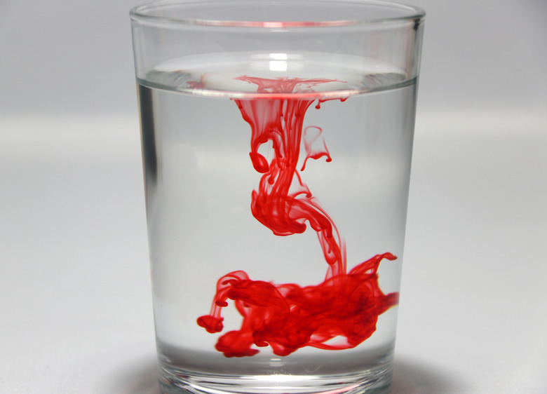 What Happens When You Add a Drop of Food Coloring to Cold Water?