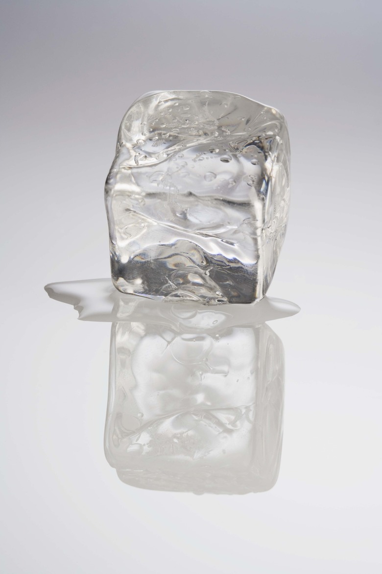 Melting ice cube