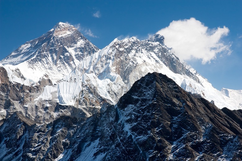 view of everest from gokyo ri