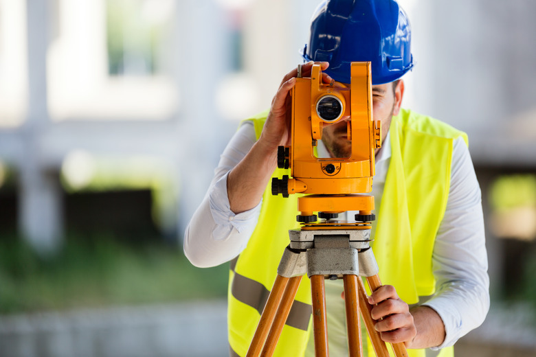 Picture of construction engineer working on building site