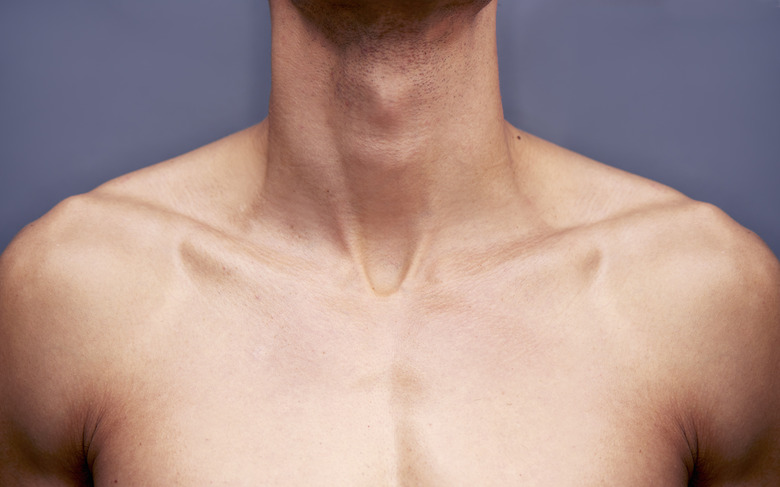 man's chest and neck