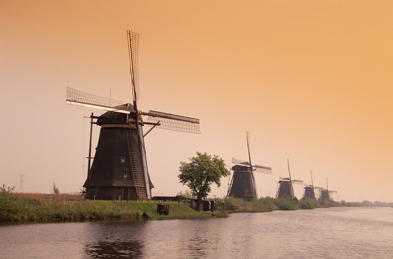 Windmills, Kinderdijk, Holland