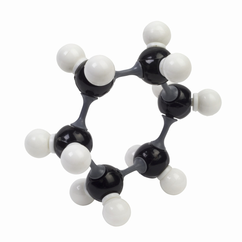 Close up of a molecule used in experiments