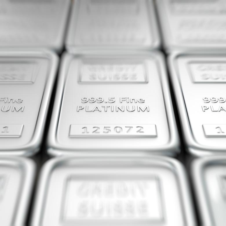 999 5 platinum ingots with serial numbers