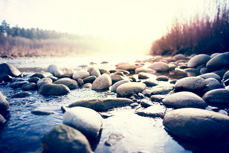 River with pebbles