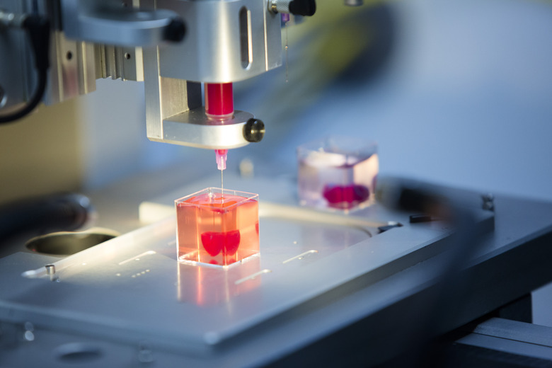 Presentation Of A 3d Live Heart Printed From  Human Tissue At TA University