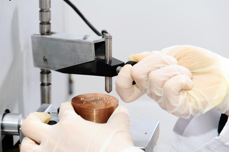 Hardness testing in laboratory conditions