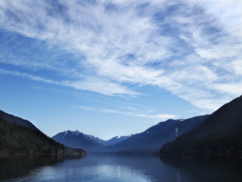 Lake surrounded by mountains