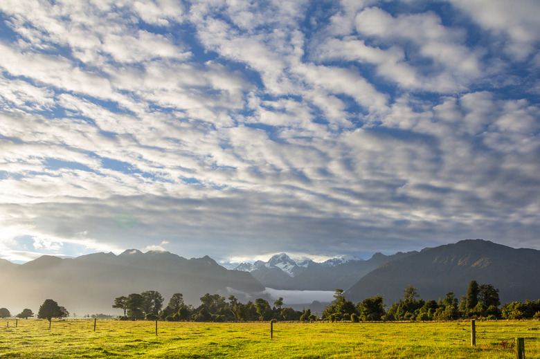 Sunrise over New Zealand's Southern Alps