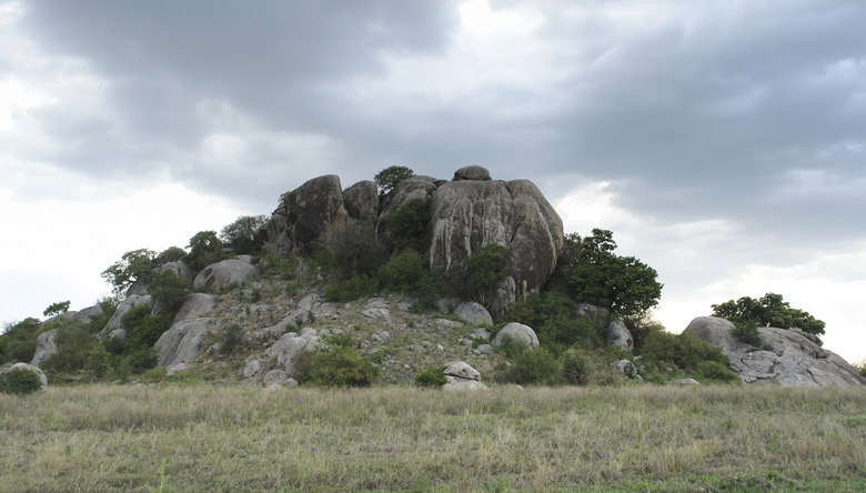 Kopjes in the african Serengeti