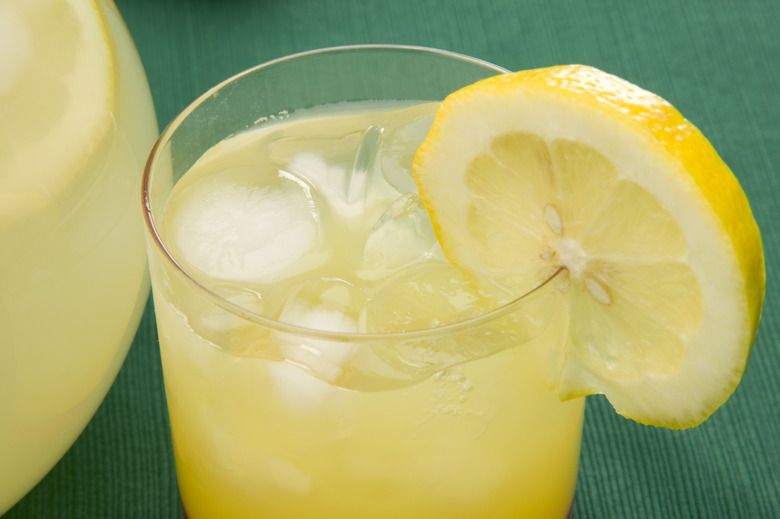 Glass of lemonade