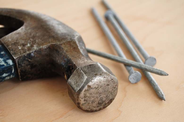 Galvanized Nails and a Claw Hammer