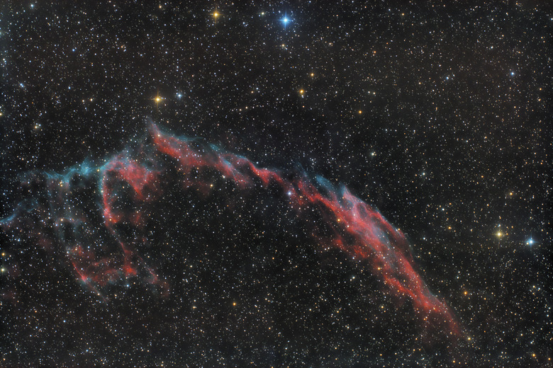 Eastern Veil Nebula in Cygnus Constellation