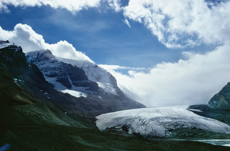 Glacier and mountains in British Columbia, Canada