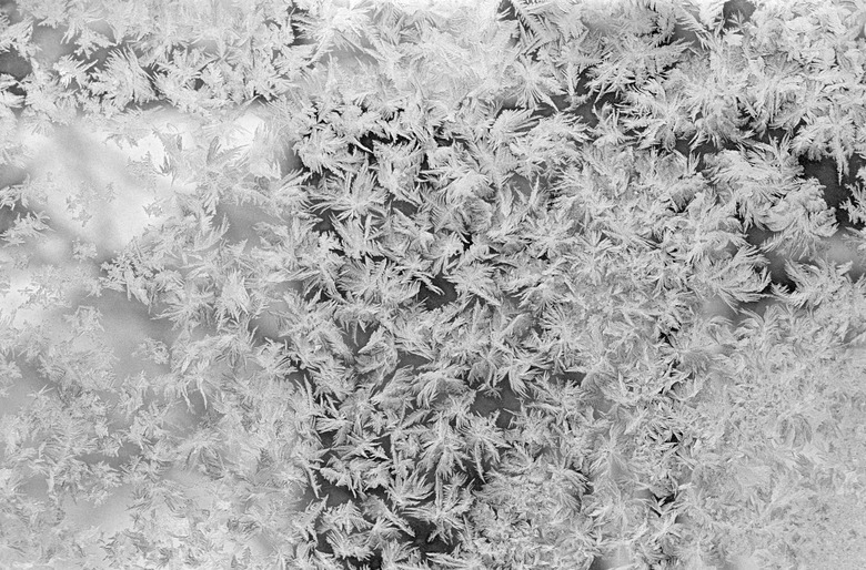 Close up of snowflakes