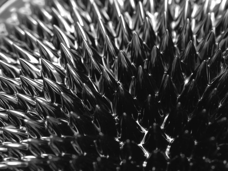 Ferrofluid Metals attracted to magnet