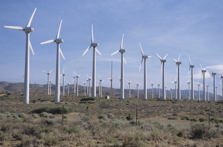 Wind farm windmills