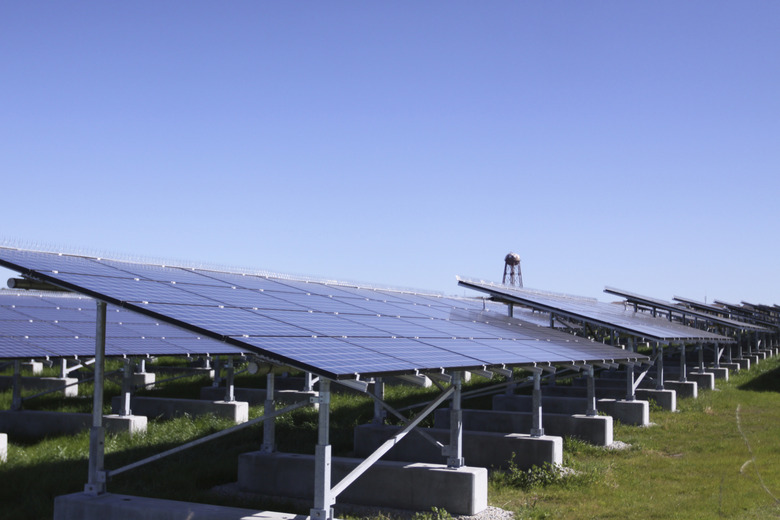 A photovoltaic system of solar cells.