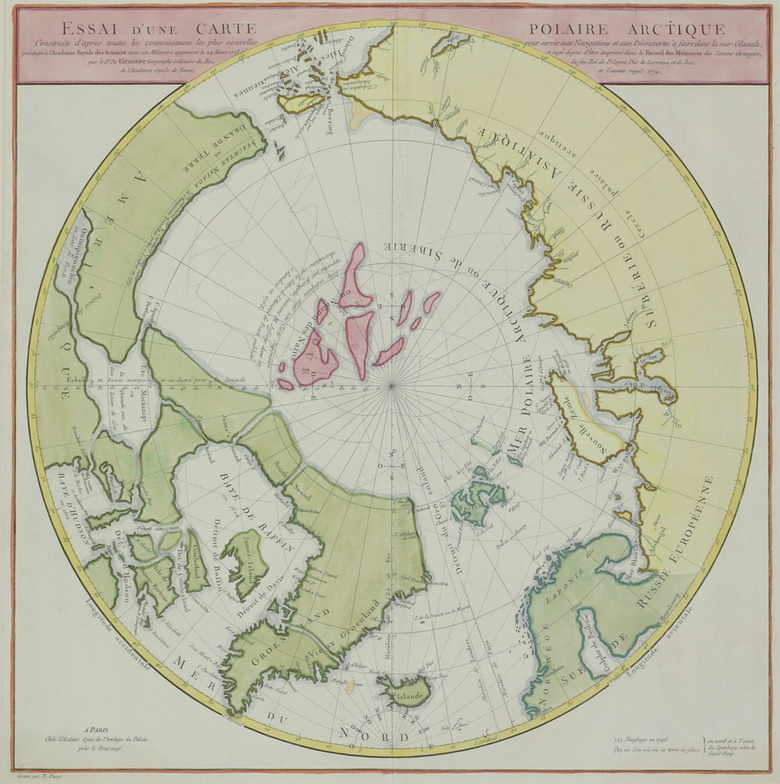 Map of North Pole