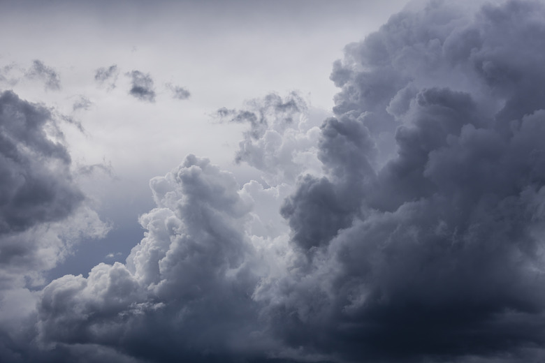 Germany, Bavaria, rain cloud