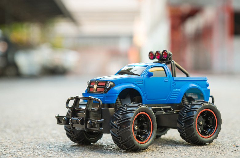 Blue RC truck car (Remote-controlled car)