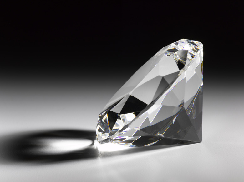 Single large diamond, close-up (still life)