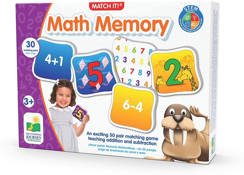 Math Memory Game for Preschoolers