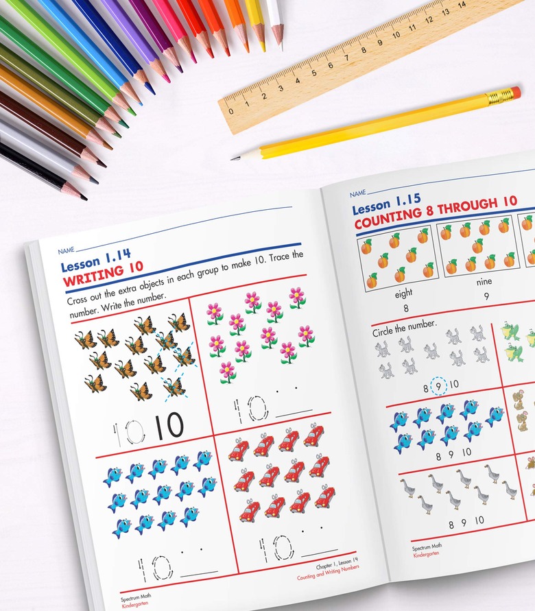 Kindergarten Math Skills Workbook