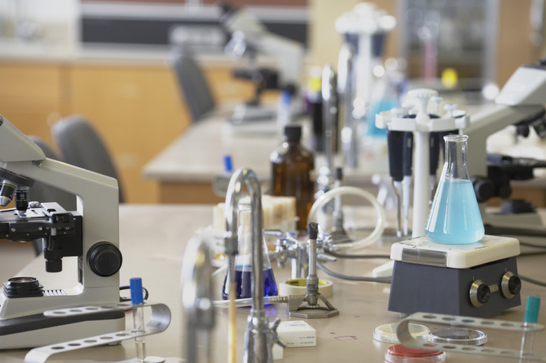 Equipment in a laboratory