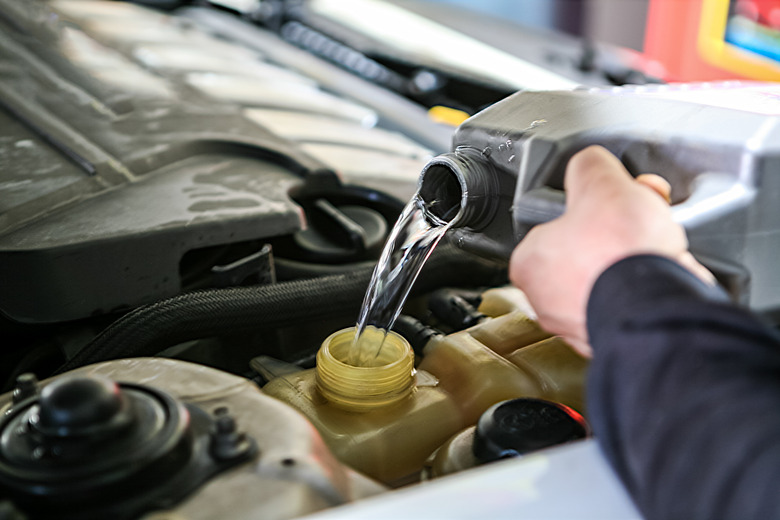 Check and fill car coolant