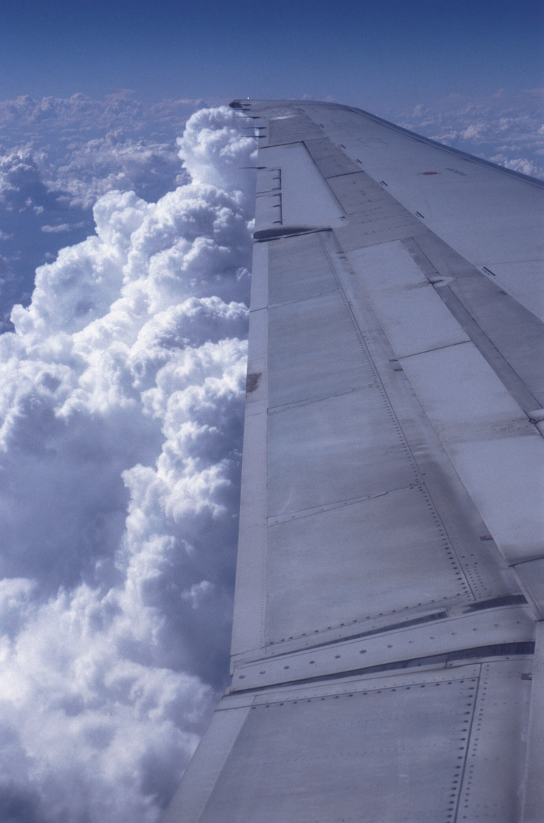 airplane above clouds