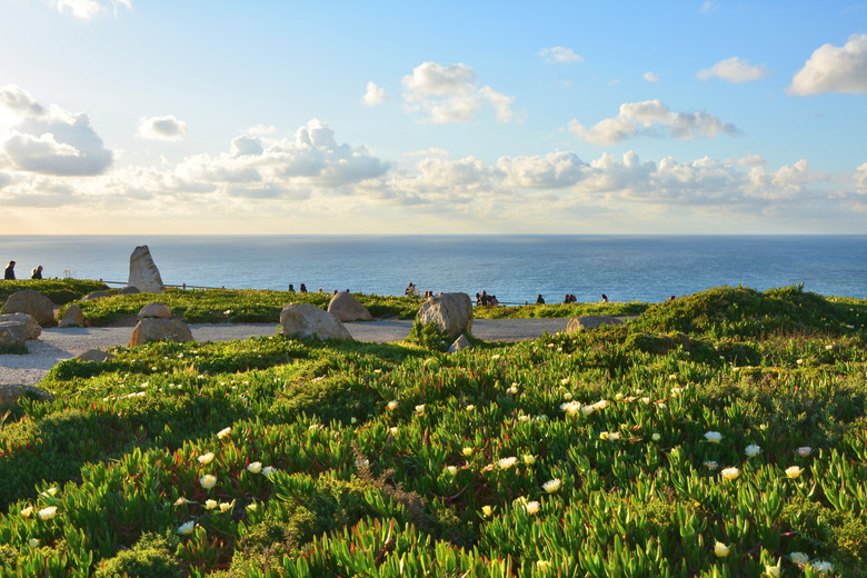 View on Atlantic Ocean from Cabo da Roca in Portugal