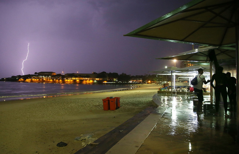 Summer Storm Hits Rio De Janeiro