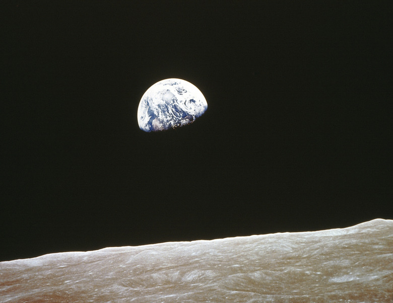 View of Earth from the moon