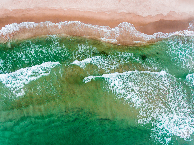 Beach seen from above